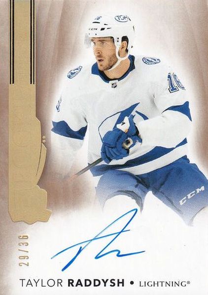 AUTO RC karta TAYLOR RADDYSH 21-22 UD The CUP Rookie Autograph Gold /36